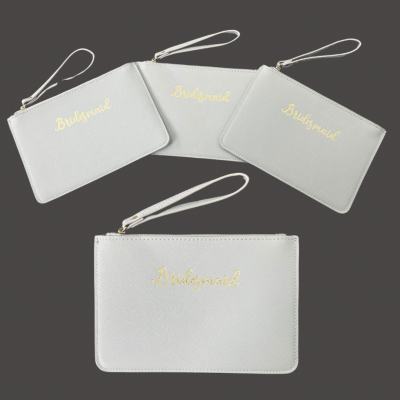 Bridesmaid Clutch Bag - Grey