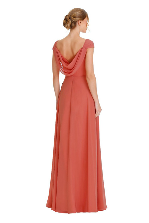 Model wearing Bridesmaids Dress 2022-12 27 stocked by Roberta's Bridal, Burslem