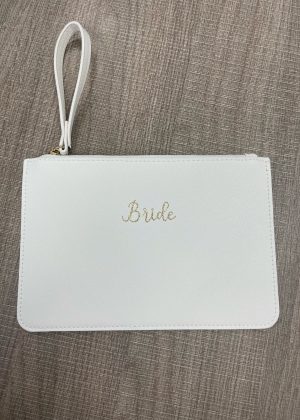 bride clutch - front