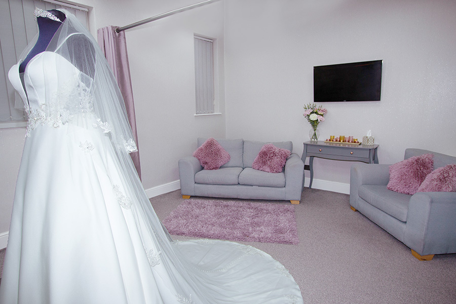 Bridal Dressing Room at Roberta's Bridal in Burslem, Stoke-on-Trent