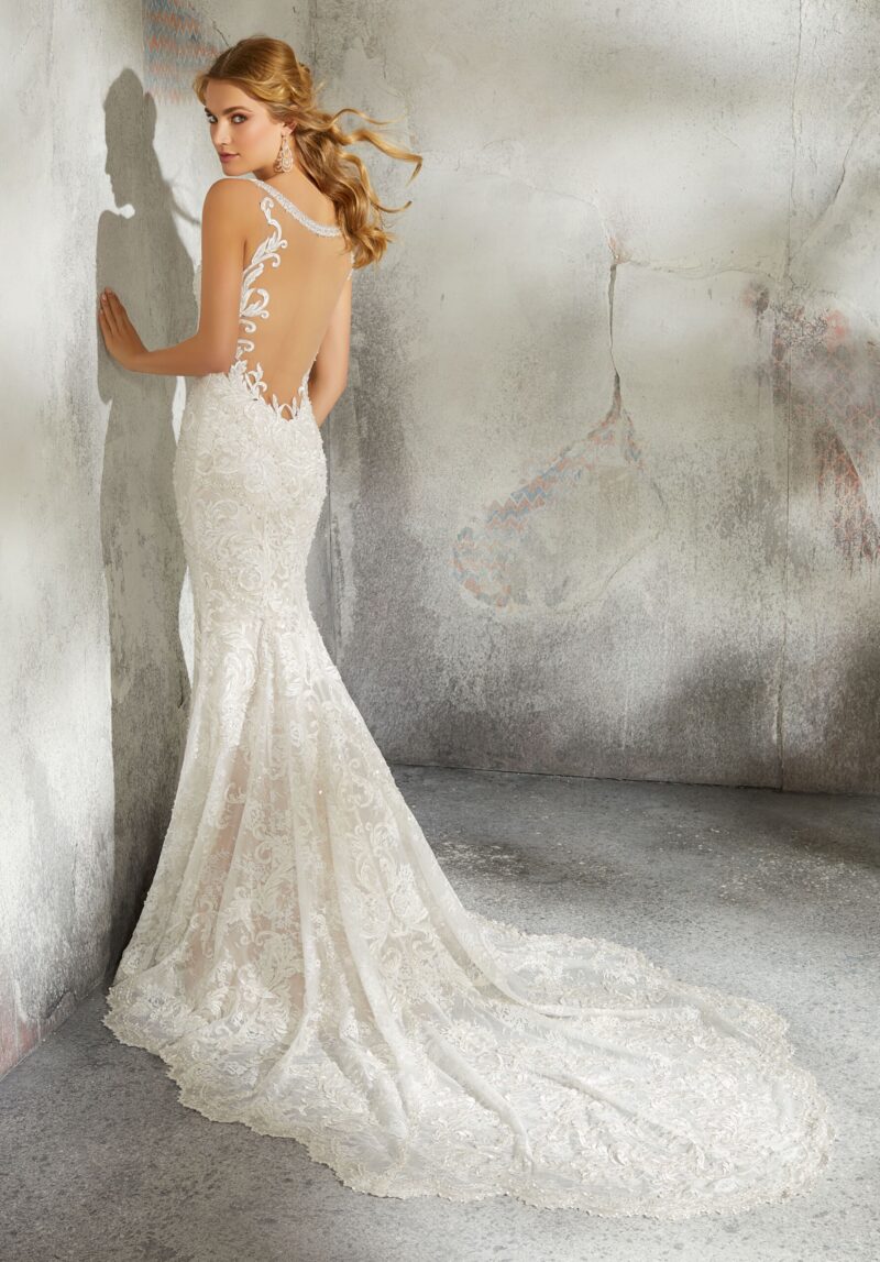 Morilee - Leilah 8271 size 12 ivory/rose (ex sample) - Image 3