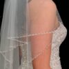 Twilight Designs beaded edge veil - TLV8077