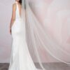 Luxe Satin Band Veil - VW129