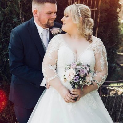 Morilee gown was prefect for Jess’ spring wedding
