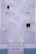 Tiara and Slides accessories display at Roberta's Bridal in Burslem, Stoke-on-Trent